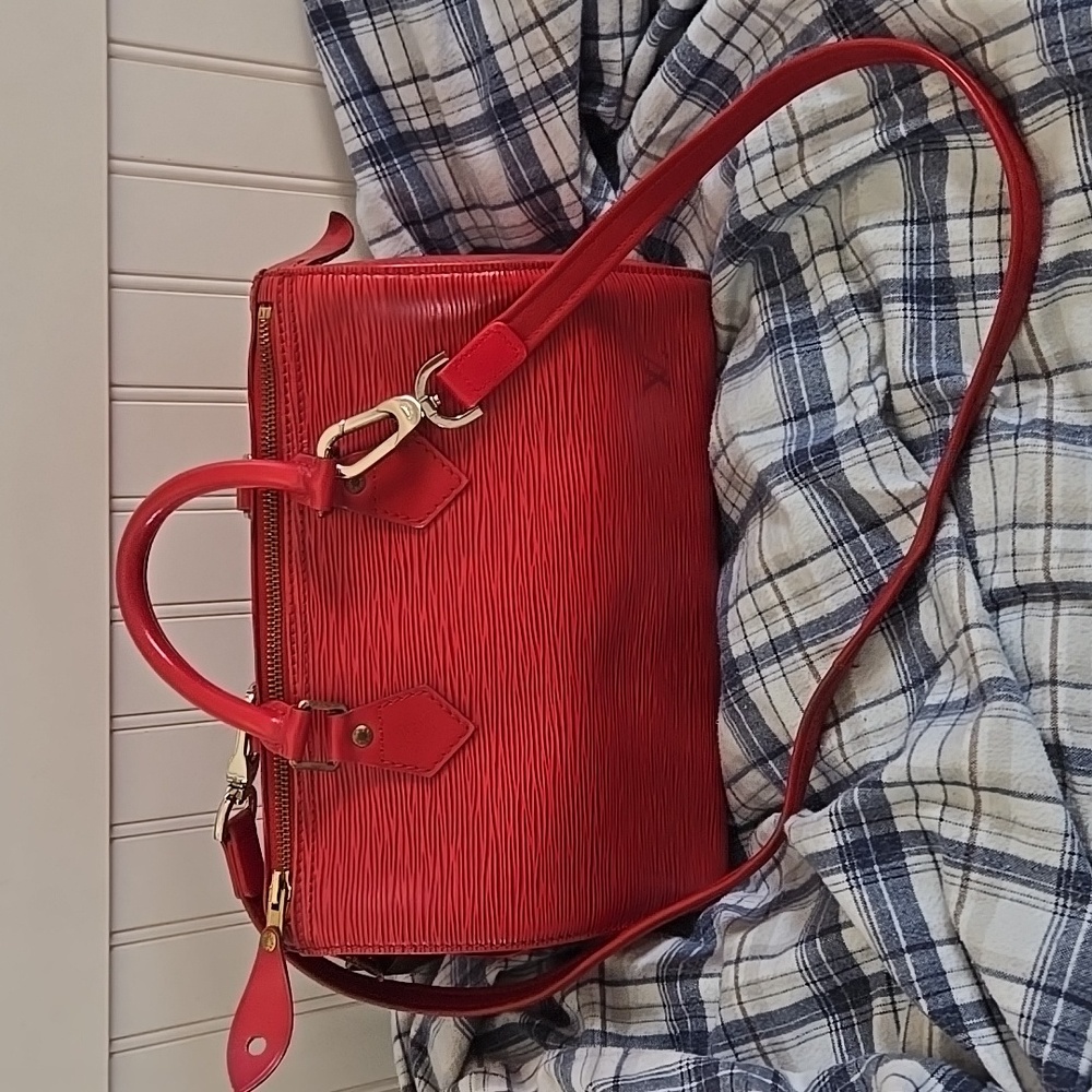 Louis Vuitton Handbag Epi Speedy 25 Castilian Red - Picture 4 of 16